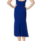 Aidan Mattox - Ruffled Shoulder Sleeveless Crepe Dress