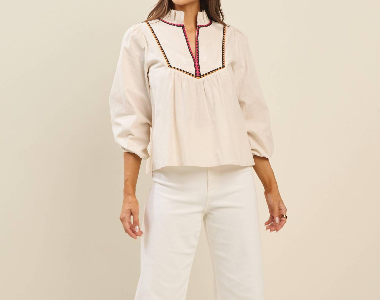 Able - Sophia Embroidered Top