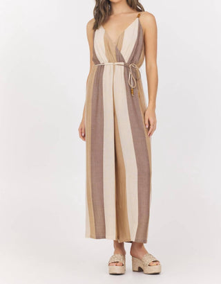 Vintage Havana - Stripe Metallic Jumpsuit