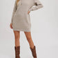 Bluivy - Delaney Chunky Waffle Hoodie Tunic Dress