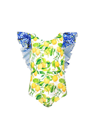 Lia Sahara - Girl's Ruffled One Piece Swimsuit