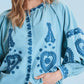 Tyler Boe - Lauren Balloon Sleeve Embroidery Top
