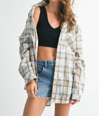 Aemi + Co - Women's Laura Plaid Washed Flannel Shirt