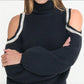 Generation Love - Carmel Cold Shoulder Sweater