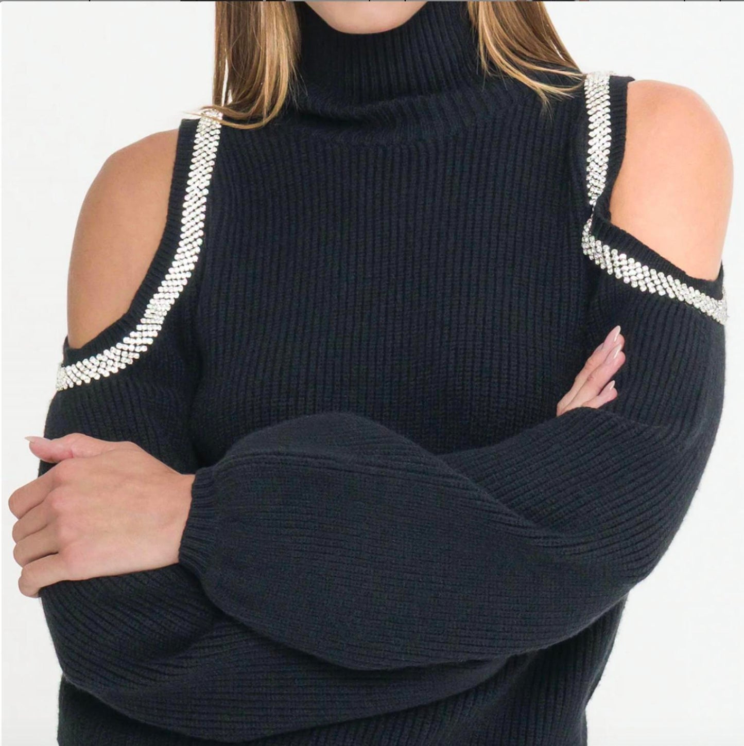 Generation Love - Carmel Cold Shoulder Sweater