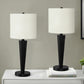 Contemporary Table Lamp Set of 2 with USB Port