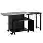 Foldable Outdoor Prep Station BBQ Cart Patio Dining Cart