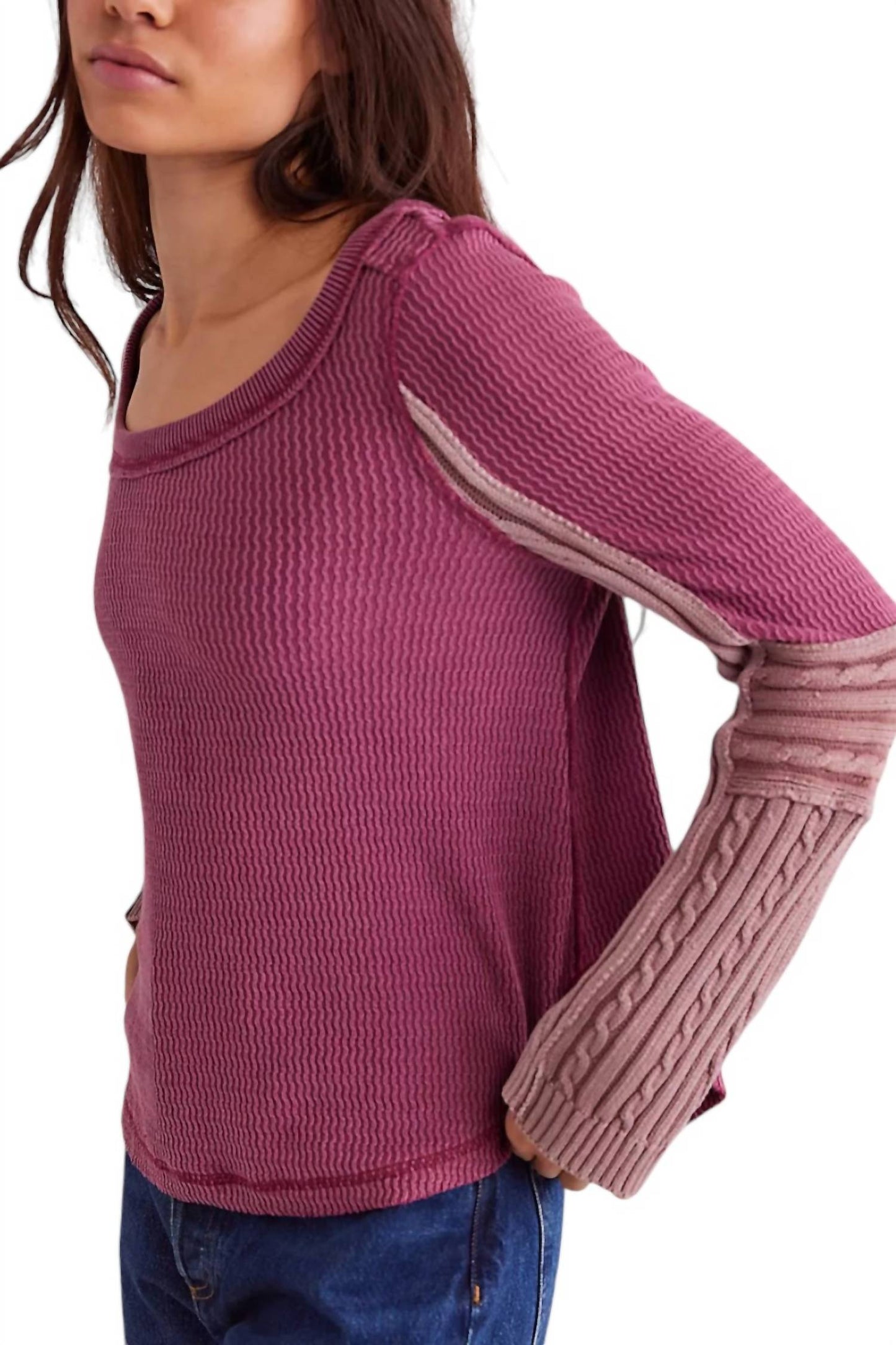 Free People - Swinging Cable Cuff Top