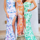 Jovani - Floral Sequin Asymmetrical Gown