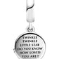 Pandora - Stork And Twinkling Stars Dangle Charm