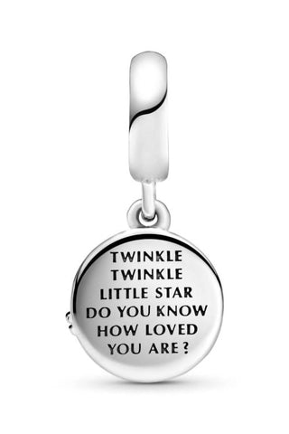 Pandora - Stork And Twinkling Stars Dangle Charm