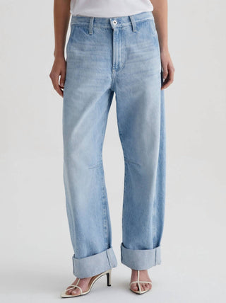 Ag Jeans - Mercer Cuffed Barrel-leg Jeans