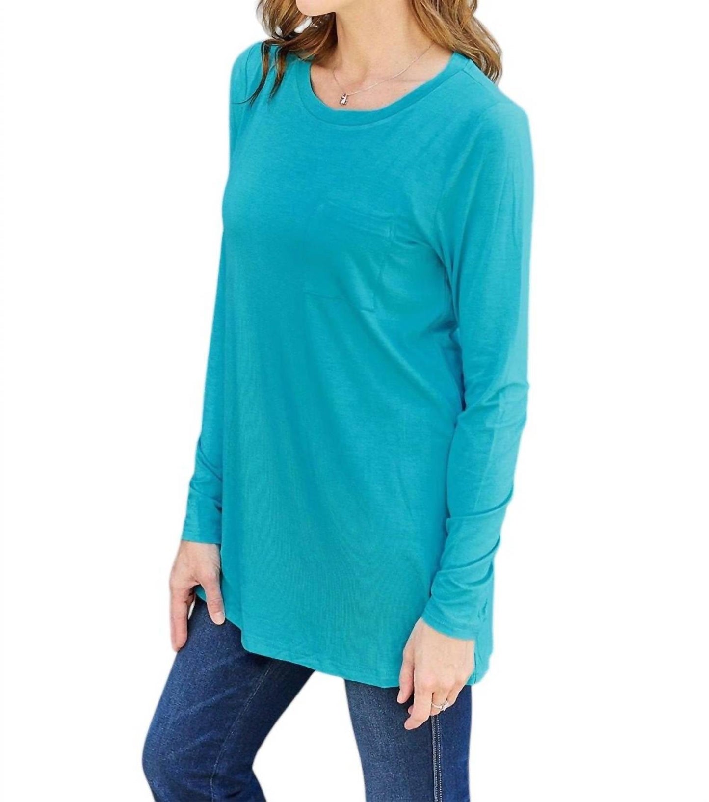 Basic Bae - Luxe Long Sleeve Top With Pockets
