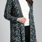 Apny - Leopard Print Hooded Sweater Coat