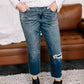 Judy Blue - Patch Things Up Destroyed Knee Boyfriend Jean