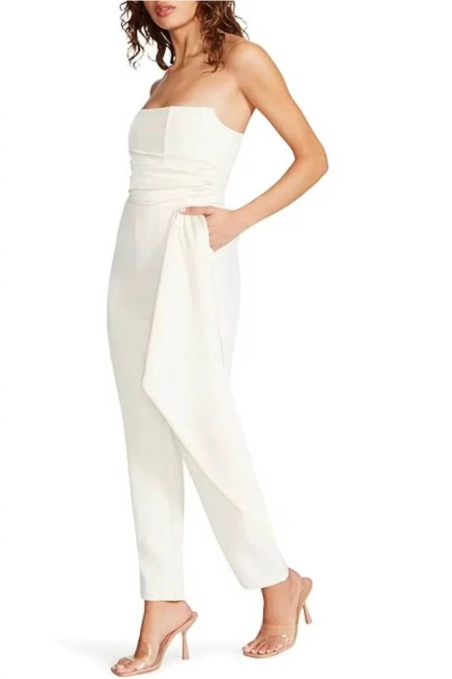 Steve Madden - STRAPLESS SASH JUMPSUIT
