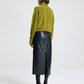 A.L.C. - Marta Glossy Leather Midi Skirt