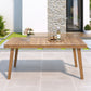 Outdoor Dining Table With Slatted Top