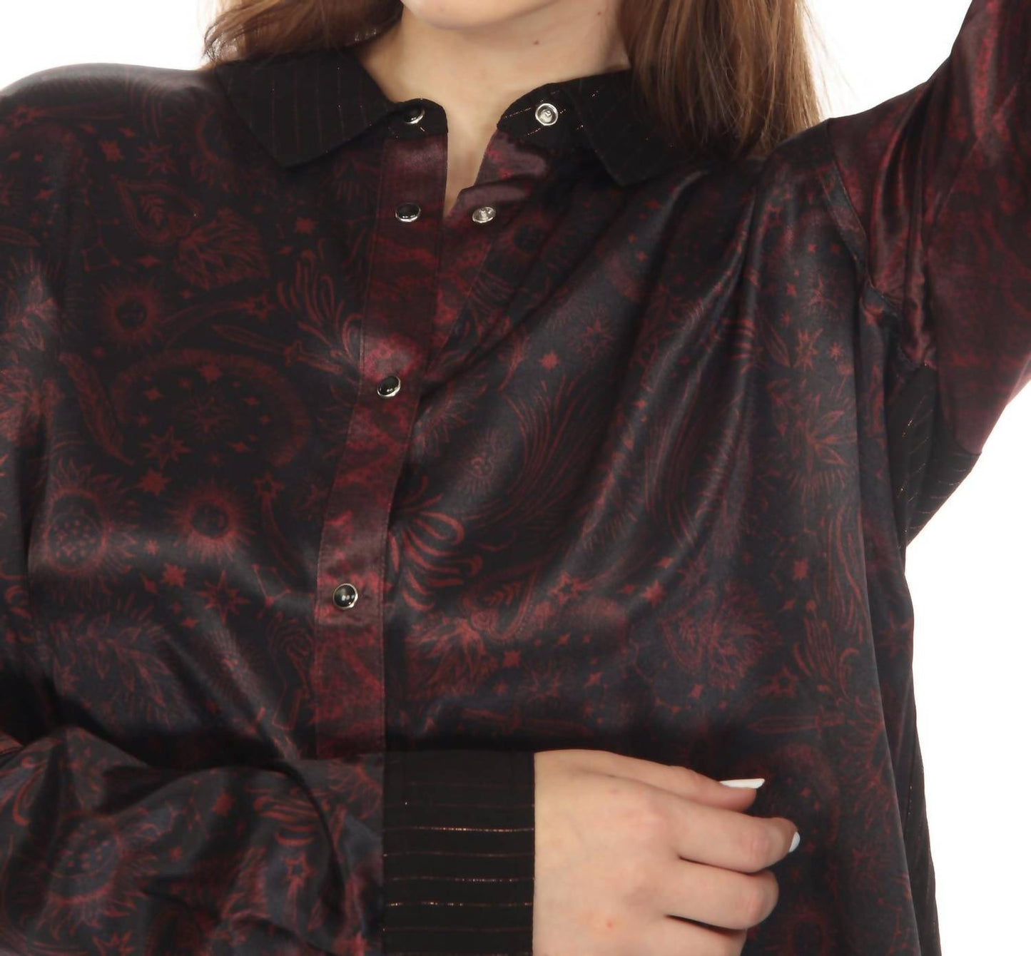 Johnny Was - Asteria Viper Print Mix Snap Shirt