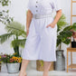 Karen T Design - Button Down Capri Jumpsuit Romper