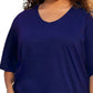 On The Plus Side - Plus Size Jersey V-neck Short Sleeve Tee