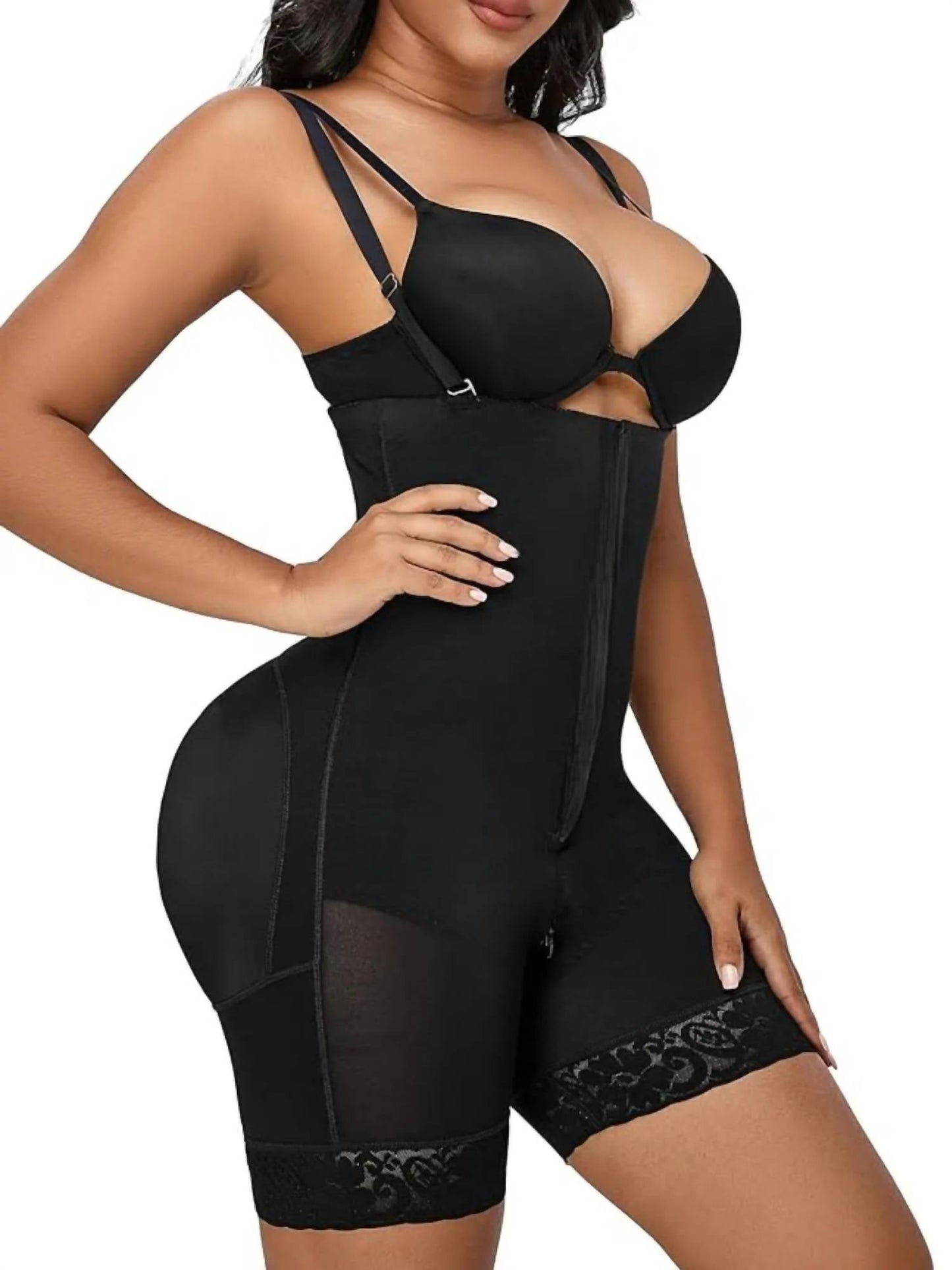 Siluets - Braless Mid-thigh Minimizer Bodysuit – Full Body Shaping & Everyday Comfort
