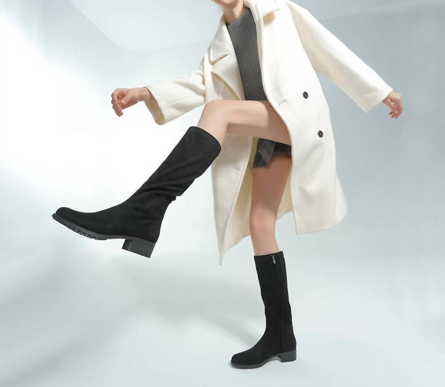 Bussola - Women's Alexis Suede Knee-high Boots