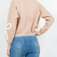Dreamers - Braided Bow Crew Sweater