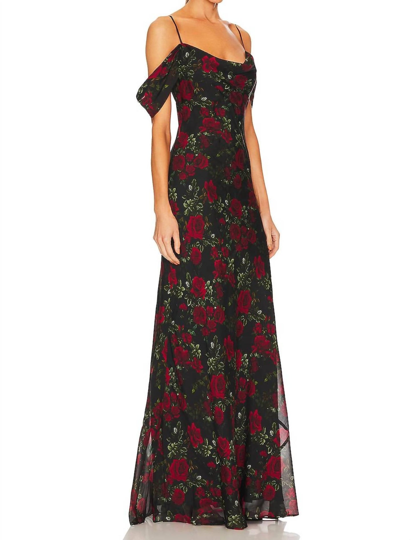 L'Agence - Kenna Cowl Neck Dress