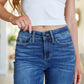 Judy Blue - Mid Rise Raw Hem Bootcut Jeans