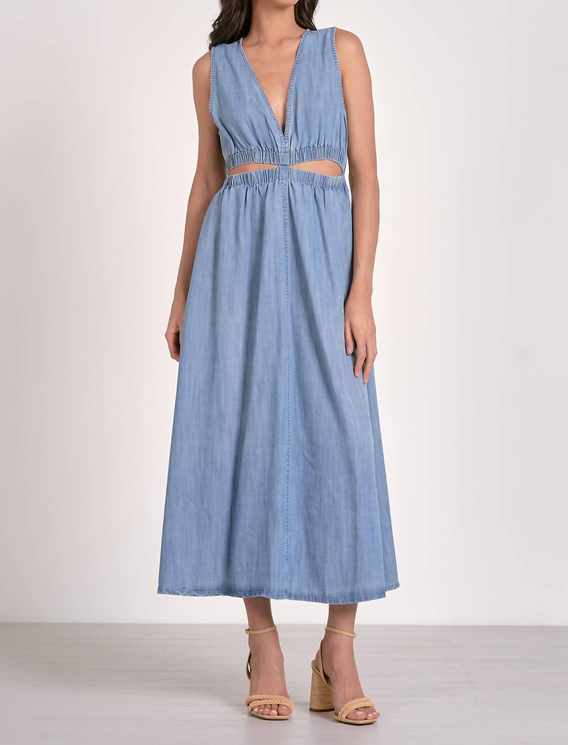 Elan - Delilah Midi Cut Out Dress