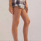 Z Supply - Plaid High Waist Shorts
