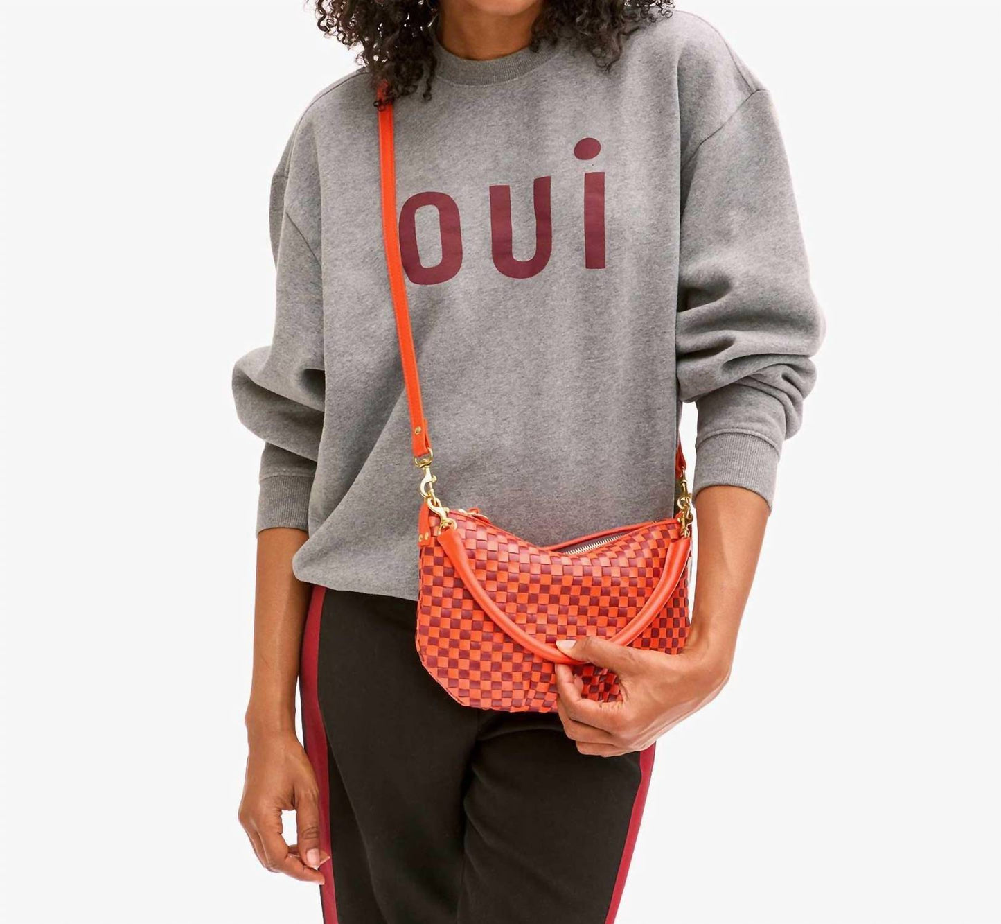 Clare V. - Oversized Sweatshirt with Oui
