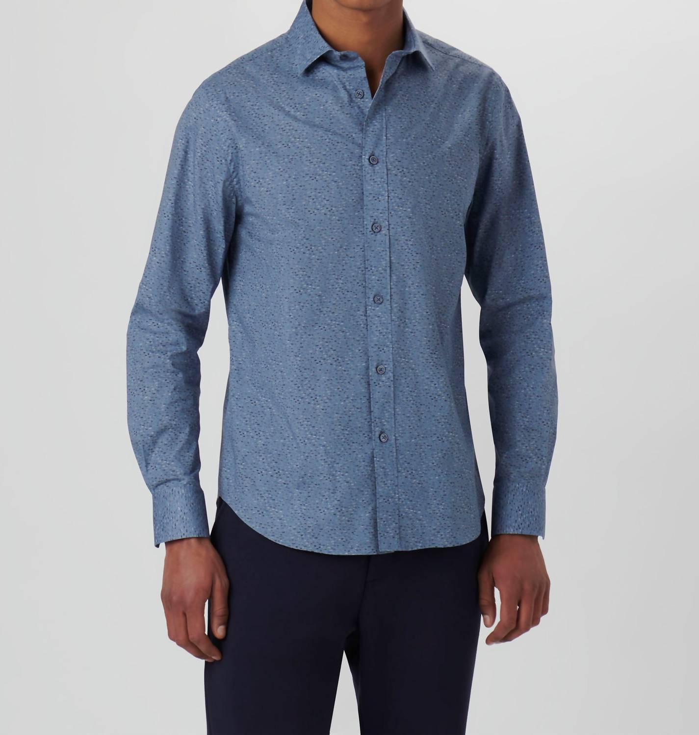 Bugatchi Uomo - Specks 6 Way Stretch Long Sleeve