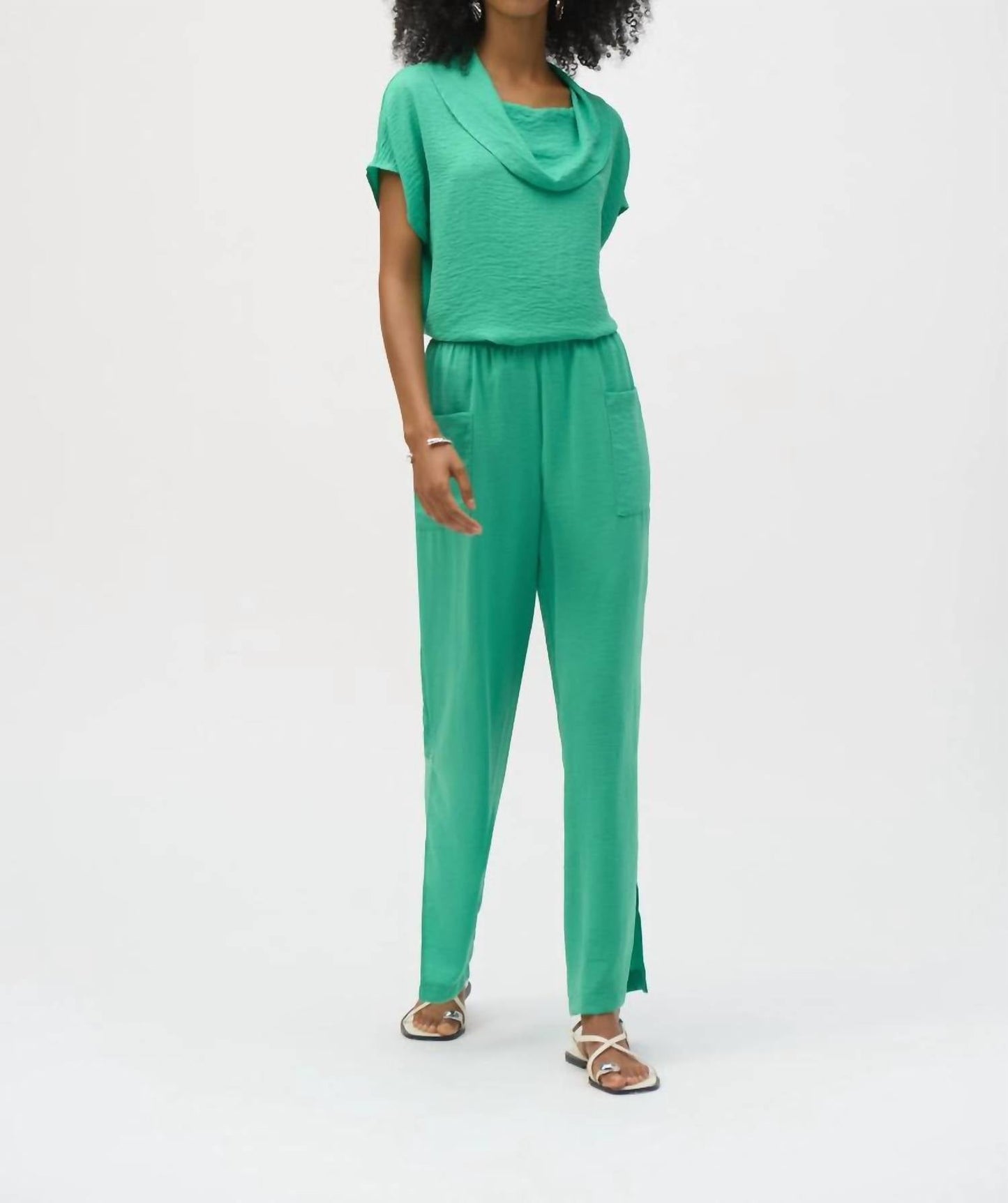 Joseph Ribkoff - Side Slit Wide Leg Gauze Pant