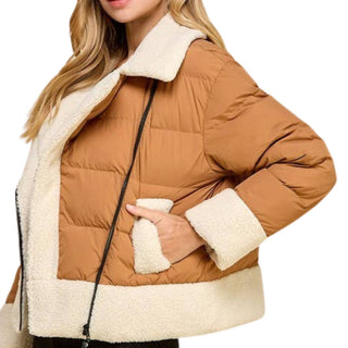 Tcec - Sherpa Trim Padded Puffer Jacket