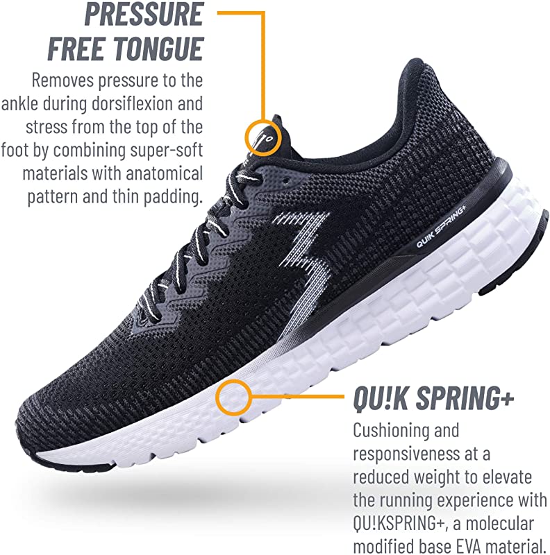 361 Degrees Men?s Fierce Running Shoes Black Size 10 D(M) US