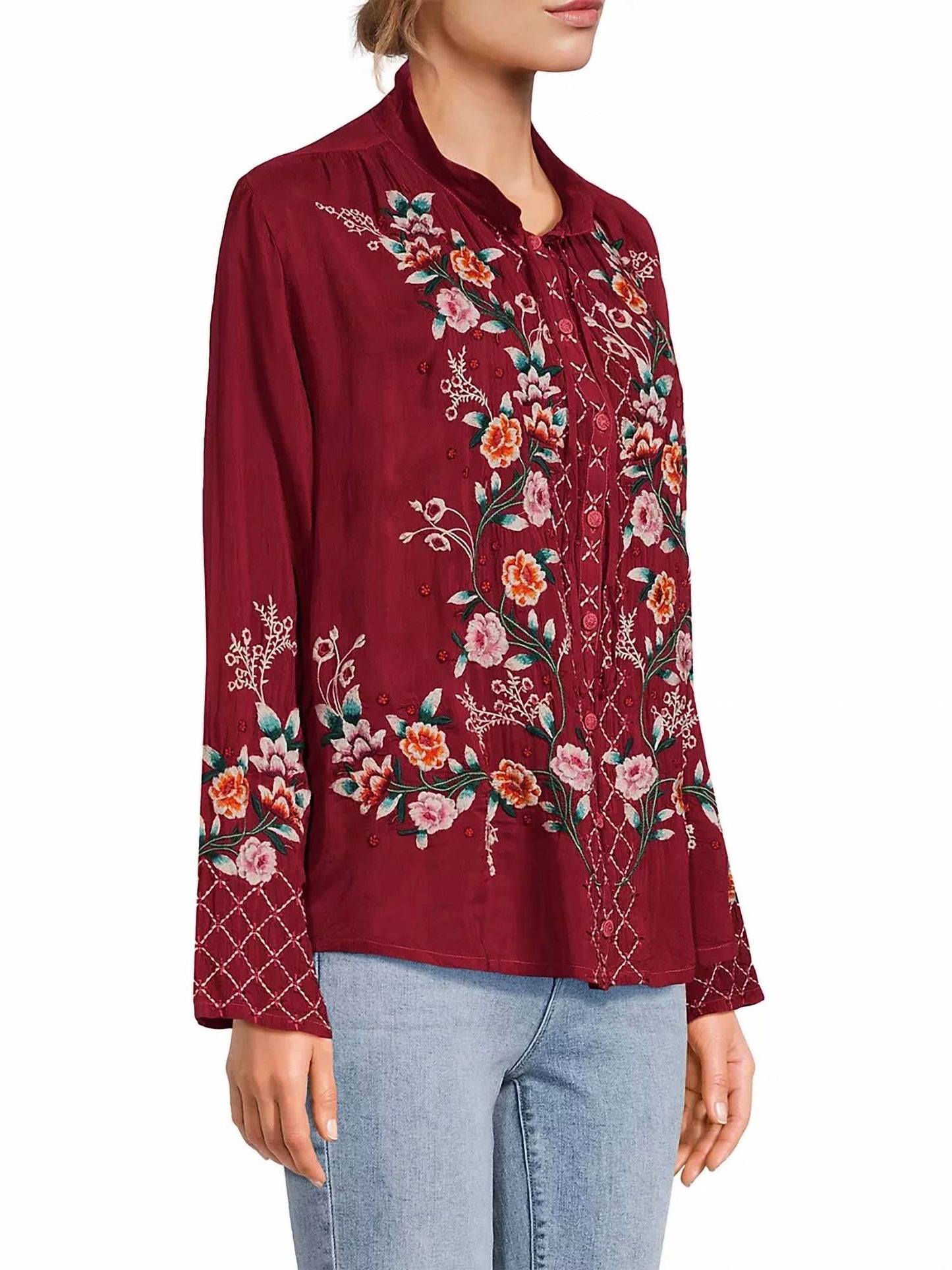 Johnny Was - Fargo Embroidered Blouse