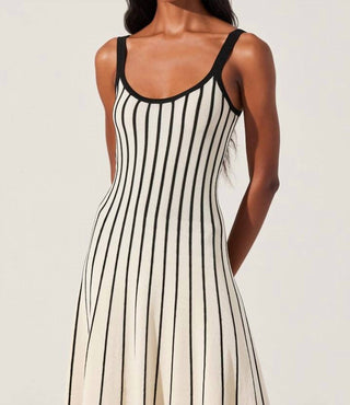 Astr - Irecia Stripe Sweater Midi Dress
