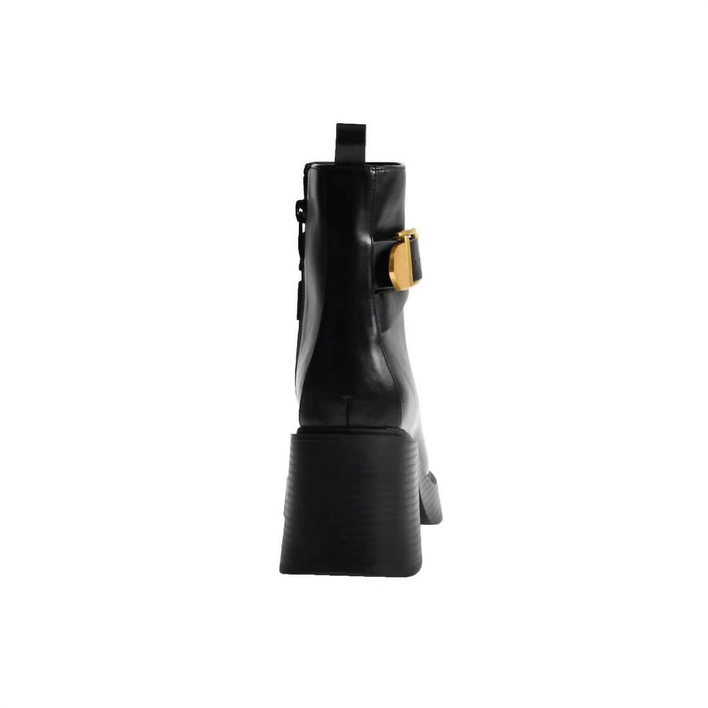 Chinese Laundry - Women's Leather With Gold Buckle Ankle Boots