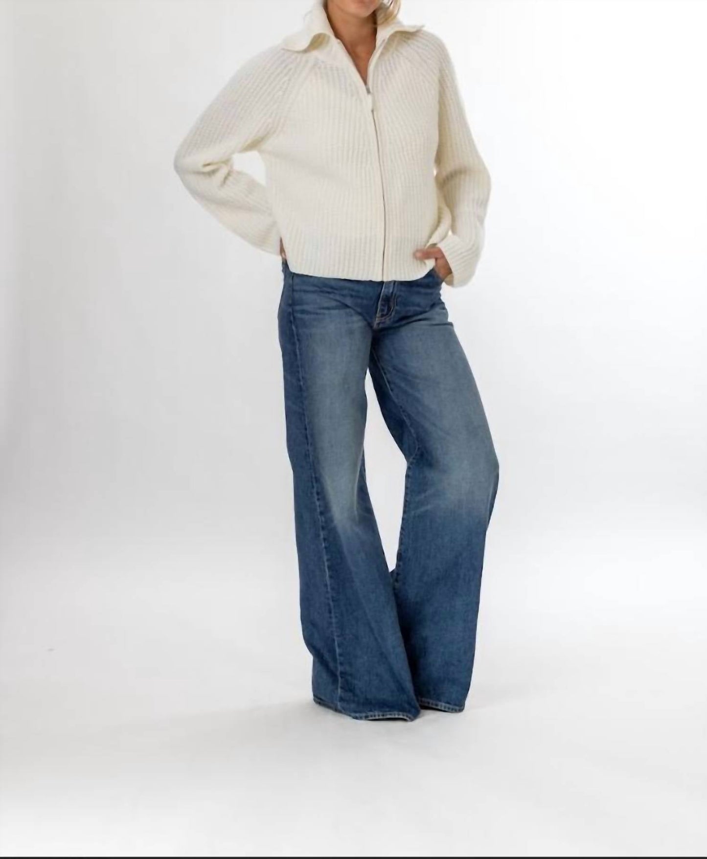 Allude - Zip Cardigan
