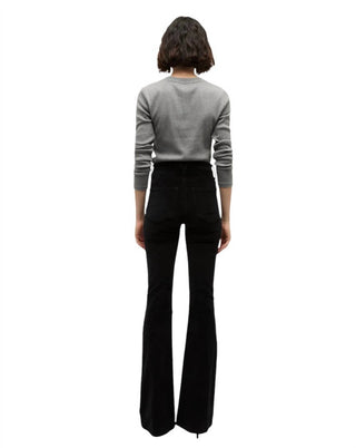 Veronica Beard - Beverly Velvet Skinny Flare Jeans
