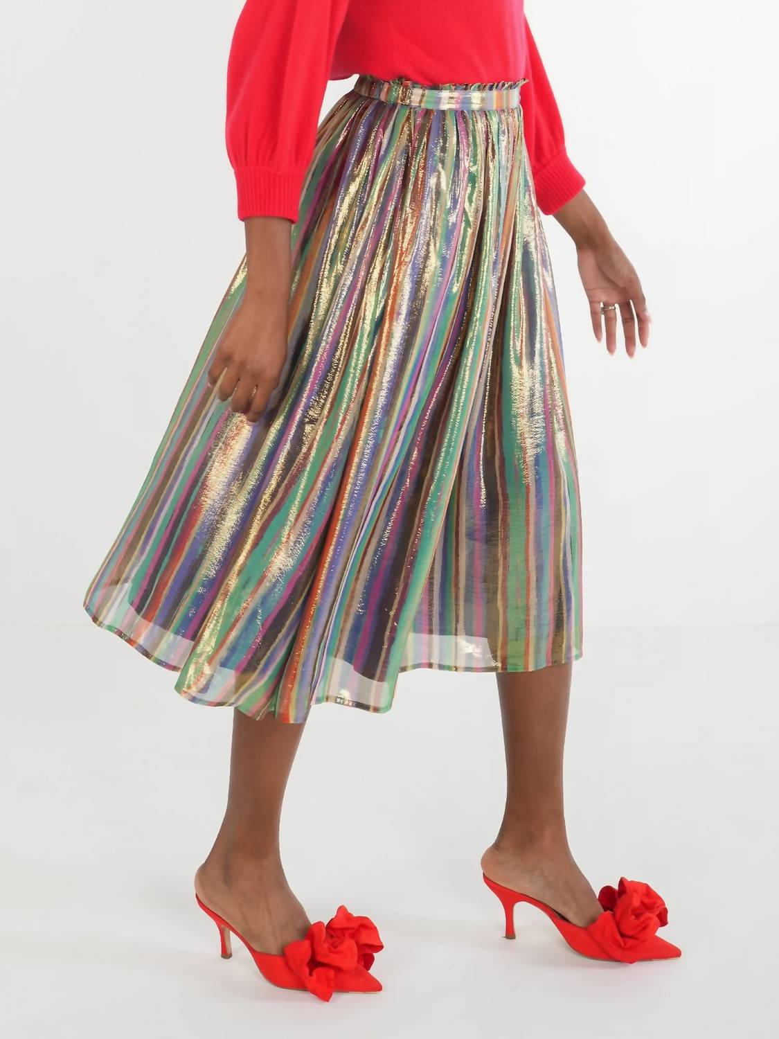 Emily Mccarthy - Pleated Midi Skirt