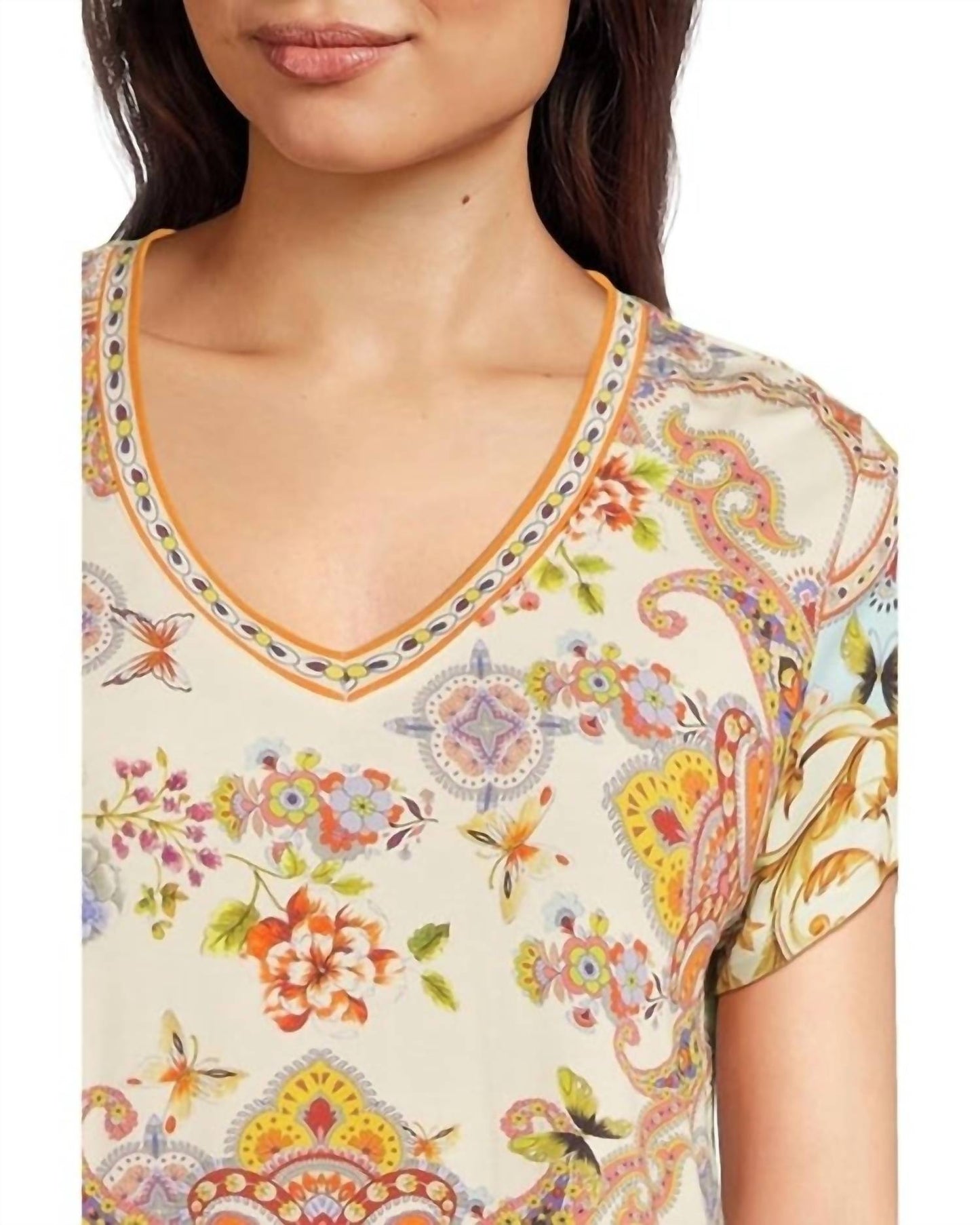 Johnny Was - JANIE FAVORITE SHORT SLEEVE V-NECK