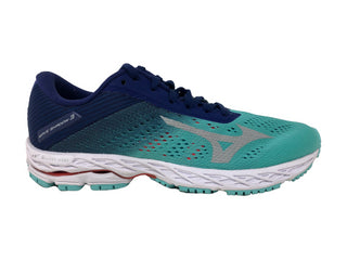 Mizuno Women's Wave Shadow 3 Running Shoe Blue Grass/Glacier Gray Size 6.5 B(M) Us