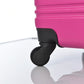Hardshell Luggage Sets 2 Pieces + Bag Spinner Suitcase With TSA Lock Lightweight - Pink