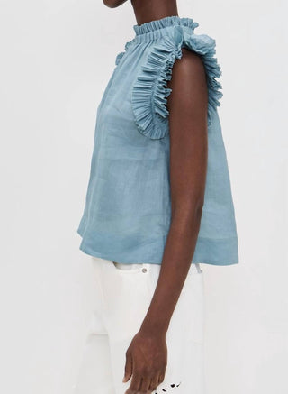 Sea - Anise Flutter Sleeve Top