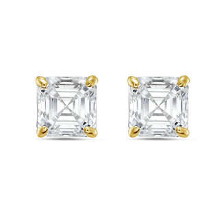 Diana M Jewels - 1.5 Cts Lab Grown Asscher Cut Stud Earrings