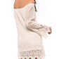 Jen'S Pirate Booty - Geometric Lace Off The Shoulder Mini Dress