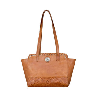 American West - Women's Harvest Moon Collection Zip Top Tote With Secret Compartment